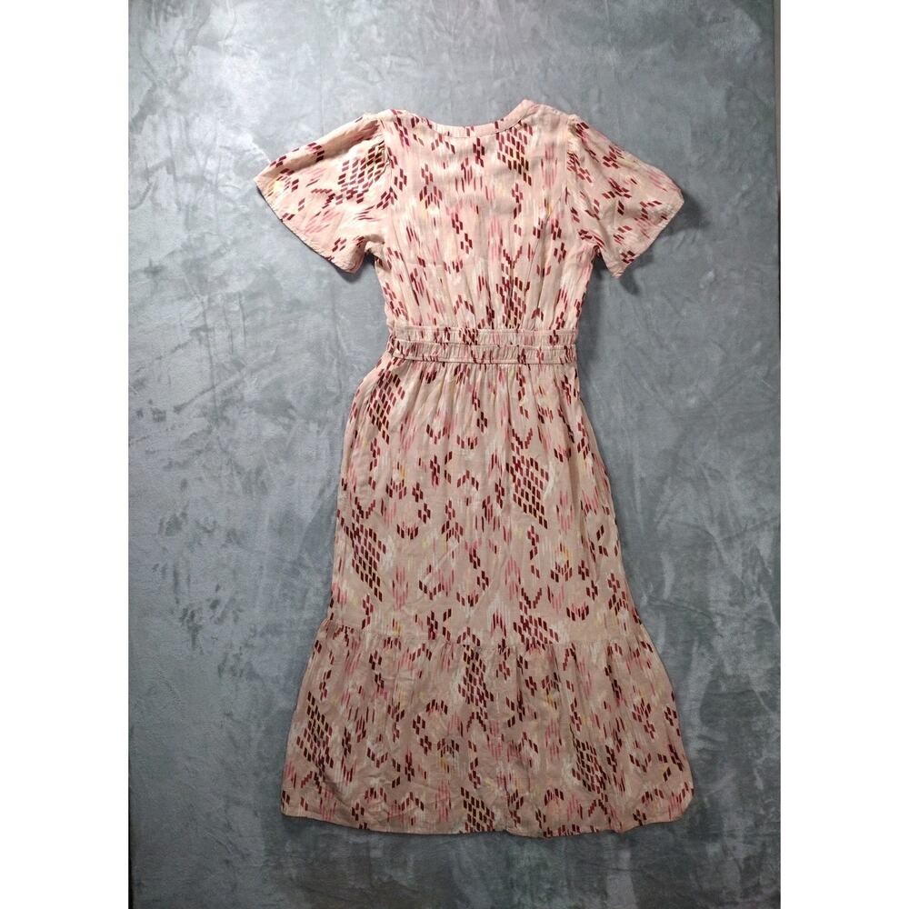 Knox Rose Maxi Dress Womens S Geometric Pink Red Peach Sundress Boho Cottagecore - Picture 2 of 10